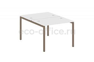 Рабочая станция METAL SYSTEM QUATTRO 4x4 40БП.РАС-СП-2.1 Белый / Мокко металл фото
