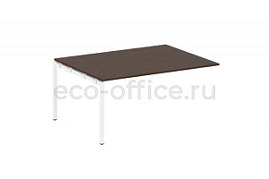 Проходной наборный элемент переговорного стола METAL SYSTEM QUATTRO 4x4 40БП.ППРГ-4 Венге Цаво / Белый металл фото