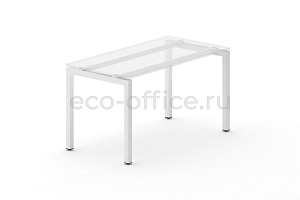 Металлокаркас на П-образных опорах 50x50 для стола 1000*720 Белый металл фото