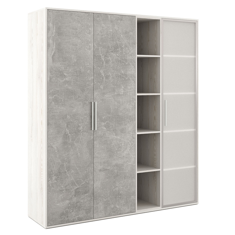 шкаф высокий 3 створки, с нишей b-tone btn36152531 фото