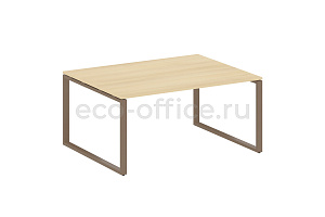 Стол переговорный (1 столешница) METAL SYSTEM STYLE БО.ПРГ-1.4 Акация Лорка / Мокко металл фото