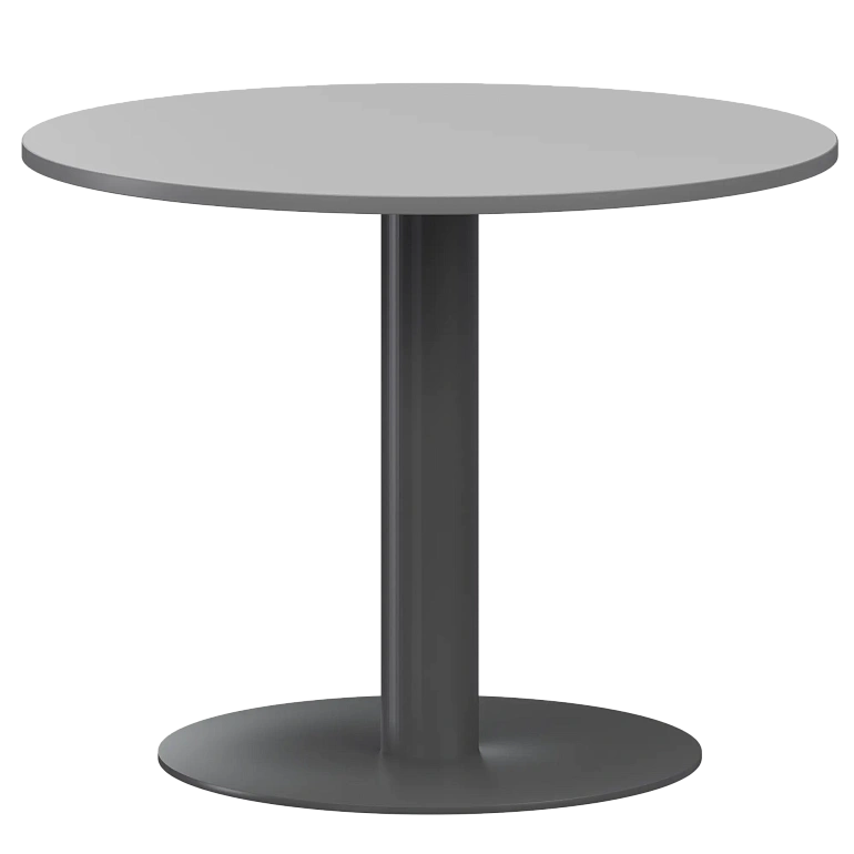 стол круглый protech ам-д90 серый/антрацит фото