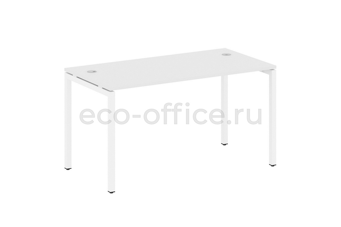Стол письменный METAL SYSTEM QUATTRO 4x4 40БП.СП-3 Белый / Белый металл  стоимость