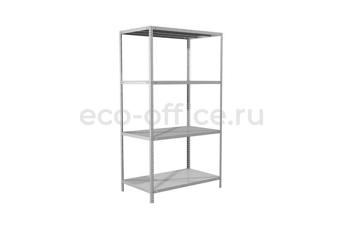 Стеллаж металлический (4 полки) MS STANDART 200KD/100X30/4 Серый RAL 7038  стоимость