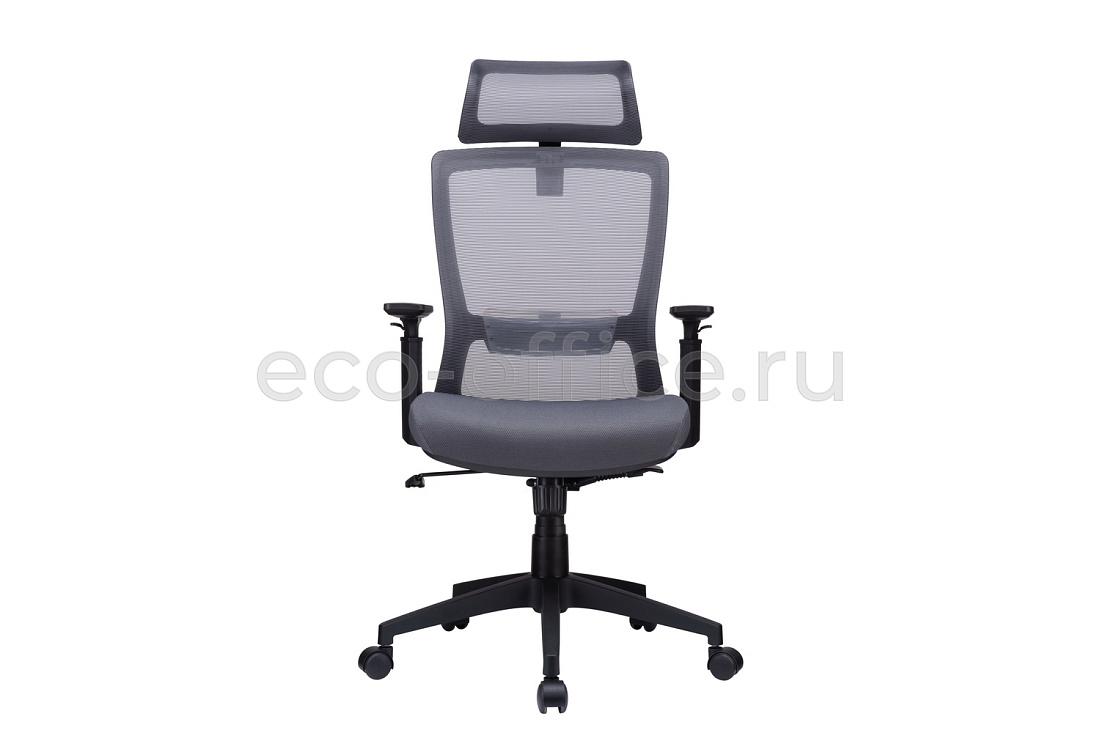 Кресло эргономичное RV Design LINE W-202 AC Чёрный пластик / Серая сетка  стоимость