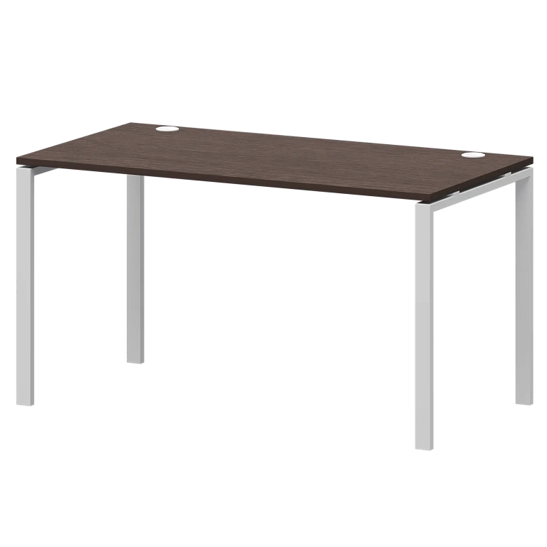 стол на металлокаркасе protech ам-005 дуб венге/белый фото