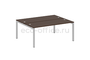 Рабочая станция METAL SYSTEM QUATTRO 5x5 50БП.РАС-СП-2.5 Венге Цаво / Серый металл фото