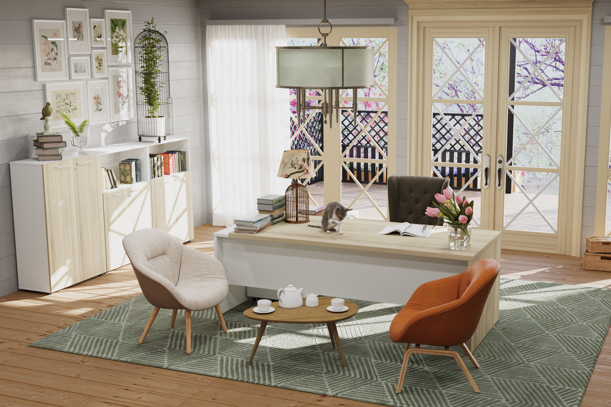 кабинет руководителя кортез кронберг / белый фото