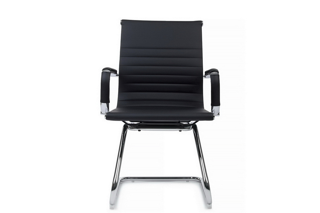 Конференц-кресло RV Chair HUGO 6002-3EC Чёрная экокожа  стоимость