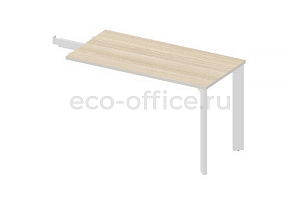 Приставной элемент на опоре VIRTUS VTR1060 Светлый дуб / Белый фото