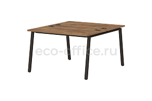 Стол-тандем на металлокаркасе LAVANA STEEL T-138 Таксония Медовая фото