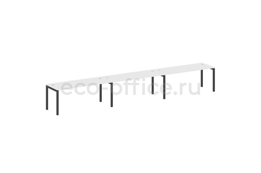 Рабочая станция на 3 рабочих места METAL SYSTEM QUATTRO 5x5 50БП.СМ-3.5 Белый / Антрацит металл  стоимость