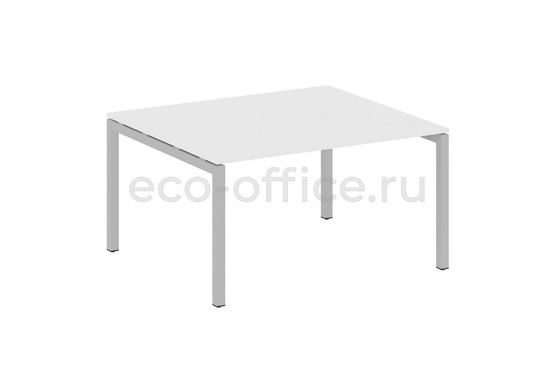 Стол переговорный (1 столешница) METAL SYSTEM QUATTRO 5x5 50БП.ПРГ-1.3 Белый / Серый металл  стоимость