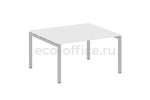 Стол переговорный (1 столешница) METAL SYSTEM QUATTRO 5x5 50БП.ПРГ-1.3 Белый / Серый металл фото