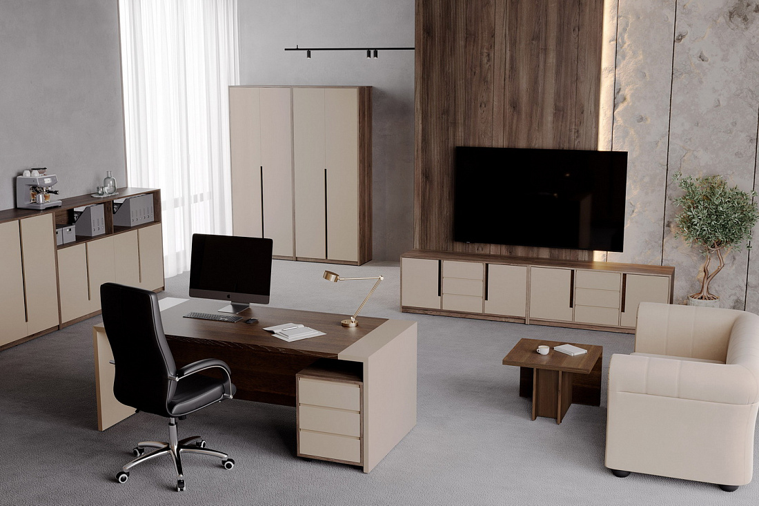 кабинет руководителя artwood дуб капучино фото