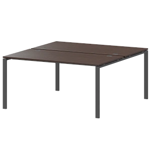 Бенч двойной на 2 рабочих места Protech АМБ-002 Дуб венге/Антрацит фото