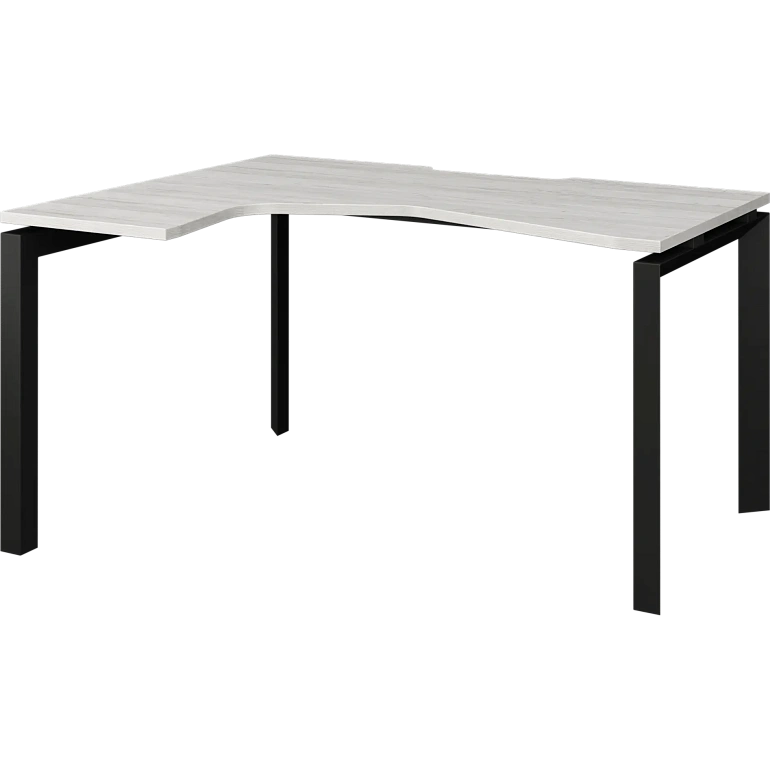 стол эргономичный левый на металлокаркасе protech нтмп.п-040.лв сосна винтер/антрацит фото