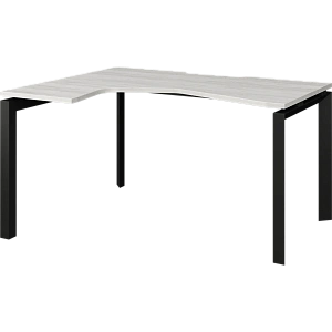 Стол эргономичный левый на металлокаркасе Protech НТМП.П-040.ЛВ Сосна винтер/Антрацит фото