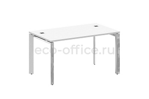 Стол руководителя ONIX DIRECT LUX M-O.MP-SRR-3.8 Белый Бриллиант / Нержавеющая сталь фото
