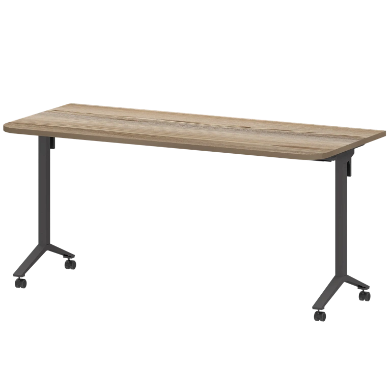 стол мобильный складной радиусный protech мб25-160.70р дуб сафари/антрацит фото