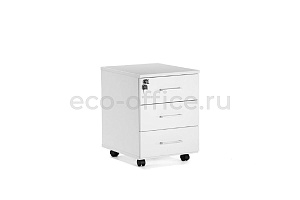 Тумба подкатная TOUR Basic 80T004 W3W3 alum Белый фото