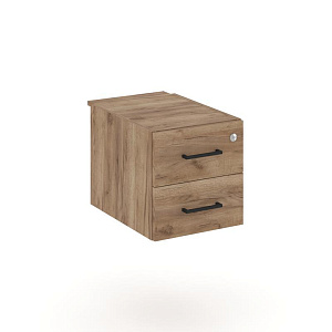 Тумба с 2 ящ. STYLE PROJECT SN.TP-031 Дуб Табак/Черный Ручки фото