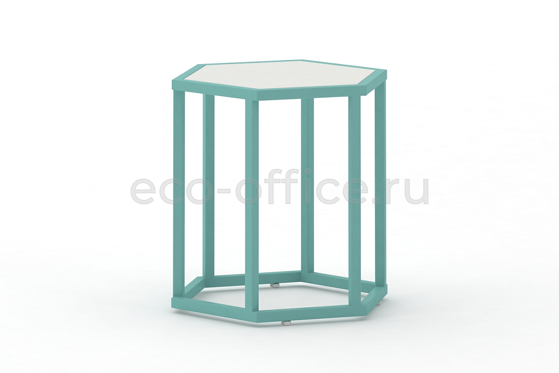 Стол журнальный HEX-450 ColorPastel Сатин / Светло-зелёный (RAL 6027)  стоимость