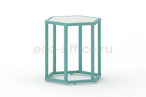 Стол журнальный HEX-450 ColorPastel Сатин / Светло-зелёный (RAL 6027) фото