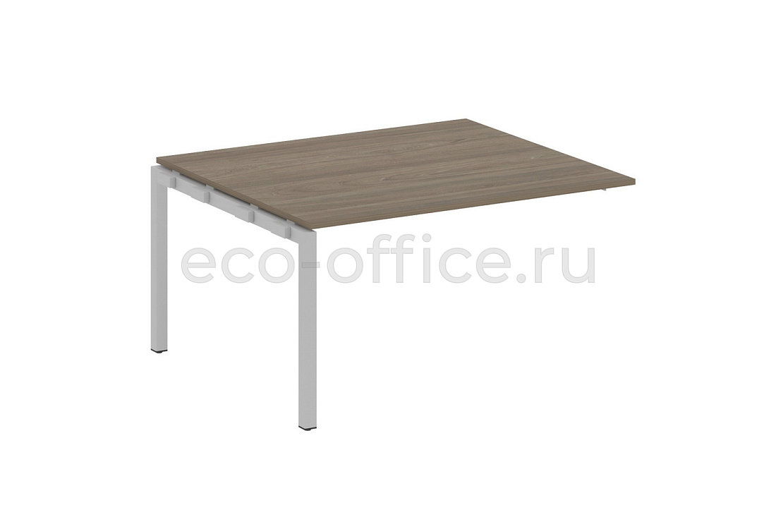 Проходной наборный элемент переговорного стола METAL SYSTEM QUATTRO 5x5 50БП.ППРГ-3 Вяз Благородный / Серый металл  стоимость