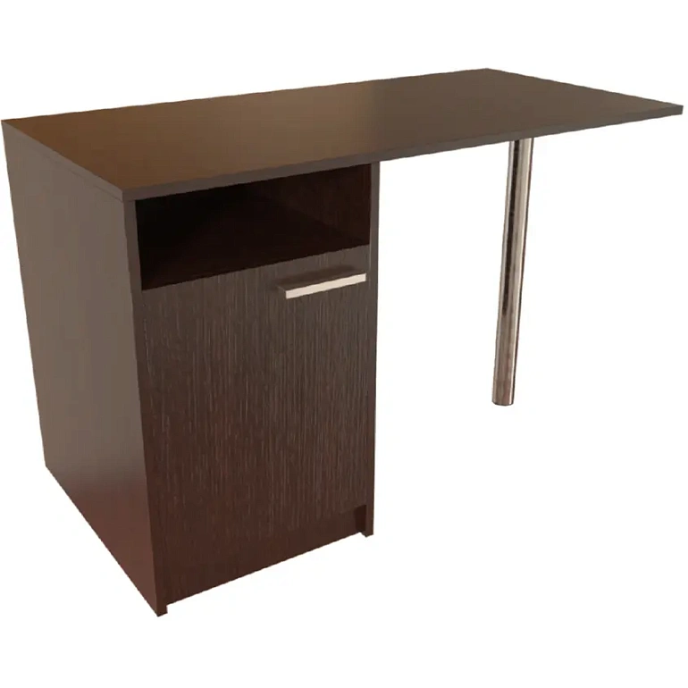 стол однотумбовый с дверкой и нишей protech т-105 дуб венге фото