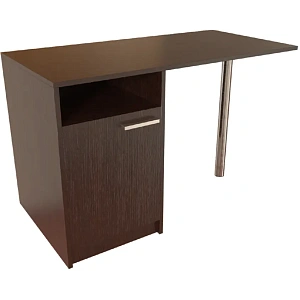 Стол однотумбовый с дверкой и нишей Protech Т-105 Дуб венге фото