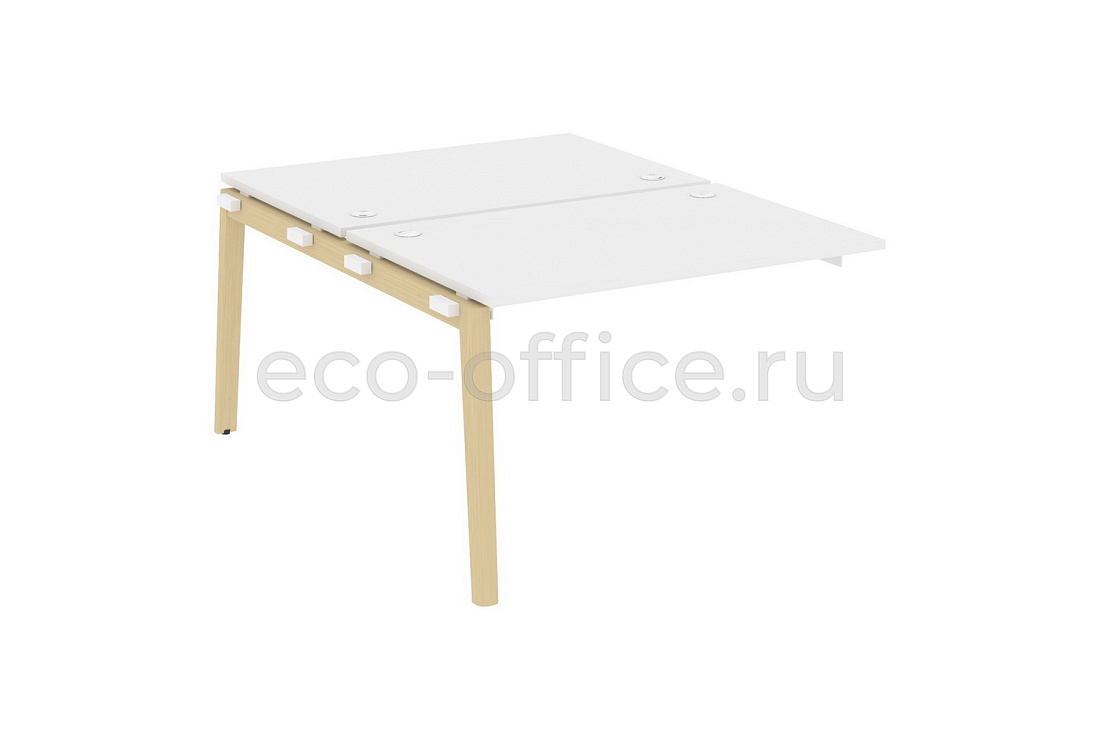 Наборный элемент рабочей станции на 2 рабочих места ONIX WOOD OW.2.NRS-2.8 Белый Бриллиант / Дуб Светлый  стоимость