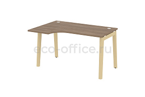 Стол эргономичный левый ONIX WOOD OW.SA-2 (L) Дуб Аризона / Дуб Светлый фото
