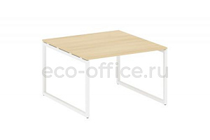 Стол переговорный (1 столешница) METAL SYSTEM QUATTRO 4x4 40БО.ПРГ-1.2 Акация Лорка / Белый металл фото