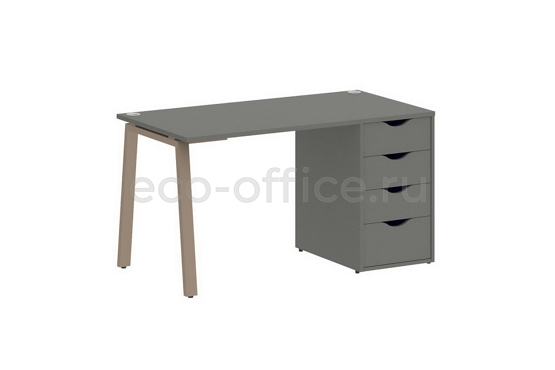 Стол письменный HomeOffice VR.SP-3-138.4.A mocco Металлик   стоимость