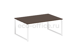 Стол переговорный (1 столешница) METAL SYSTEM STYLE БО.ПРГ-1.5 Венге Цаво / Белый металл фото