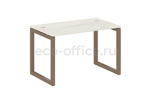 Стол письменный METAL SYSTEM QUATTRO 5x5 50БО.СП-2 Дуб Наварра / Мокко металл фото