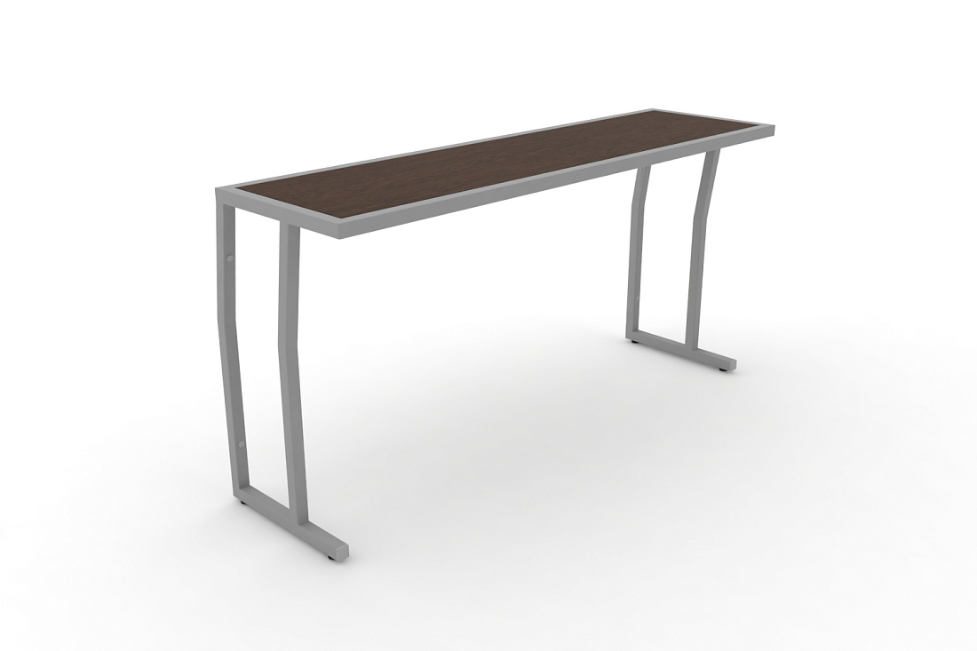 Стол учебный трехместный без царги DESK DK-1500S Венге / Серый Металл  стоимость