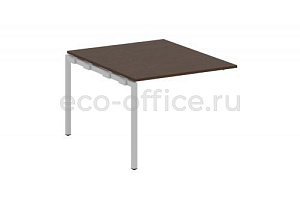 Проходной наборный элемент переговорного стола METAL SYSTEM QUATTRO 4x4 40БП.ППРГ-1 Венге Цаво / Серый металл фото