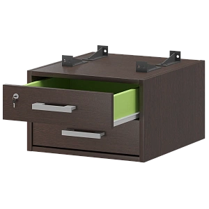 Тумба подвесная для столов на м/каркасе гл.600 мм Protech АМТ2-02М.60 Дуб венге фото