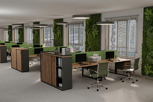 Мебель для персонала STYLE PROJECT Дуб Табак / Антрацит фото