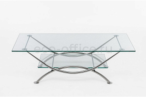 Стол кофейный ARCO clear glass Прозрачное стекло фото