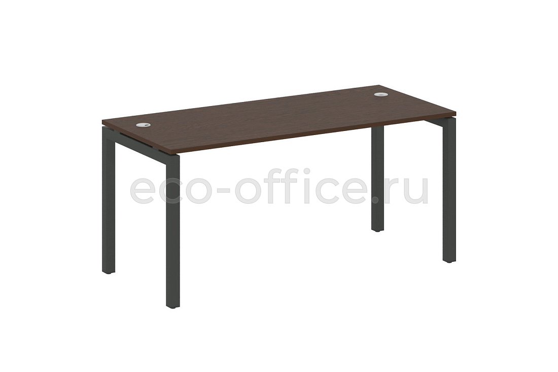 Стол письменный METAL SYSTEM QUATTRO 5x5 50БП.СП-4 Венге Цаво / Антрацит металл купить в Москве