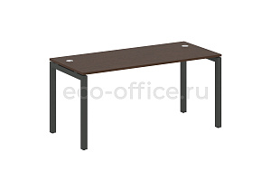 Стол письменный METAL SYSTEM QUATTRO 5x5 50БП.СП-4 Венге Цаво / Антрацит металл фото