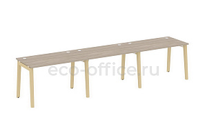 Рабочая станция на 3 рабочих места ONIX WOOD OW.RS-3.2.7 Дуб Аттик / Дуб Светлый фото