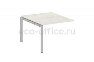 Проходной наборный элемент переговорного стола METAL SYSTEM QUATTRO 5x5 50БП.ППРГ-1 Дуб Наварра / Серый металл фото