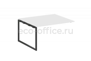 Проходной наборный элемент переговорного стола METAL SYSTEM QUATTRO 4x4 40БО.ППРГ-3 Белый / Антрацит металл фото