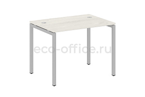 Стол письменный METAL SYSTEM QUATTRO 4x4 40БП.СП-1 Дуб Наварра / Серый металл фото
