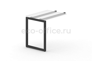 Металлокаркас на O-образной опоре 40х40 для приставки 600*600 Черный металл фото