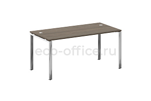 Стол рабочий руководителя METAL SYSTEM DIRECT БП.СРР-4.8 Вяз Благородный / Нержавеющая сталь фото